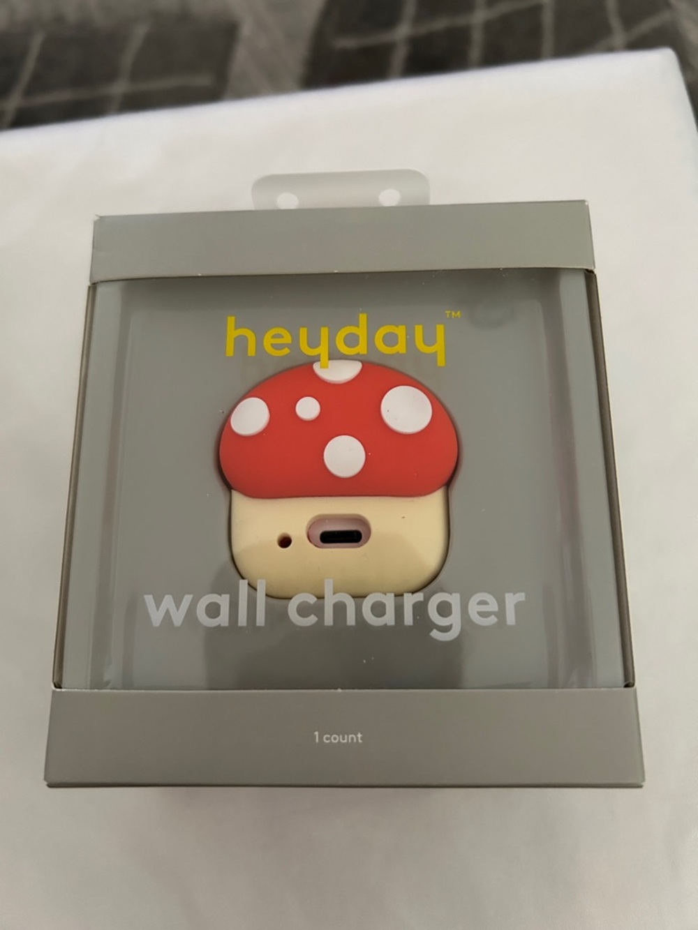 heyday Red & Cream Mushroom Wall Charger